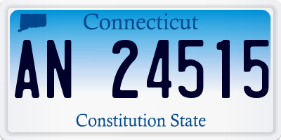 CT license plate AN24515