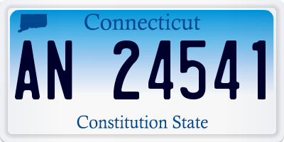 CT license plate AN24541