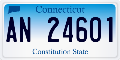 CT license plate AN24601