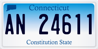 CT license plate AN24611