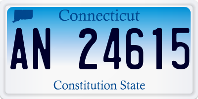 CT license plate AN24615