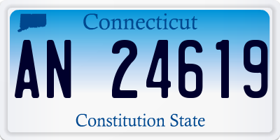 CT license plate AN24619
