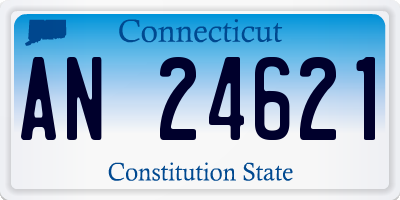 CT license plate AN24621