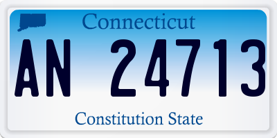 CT license plate AN24713