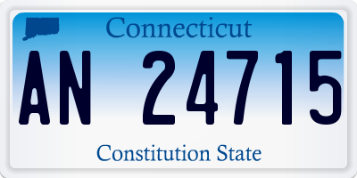 CT license plate AN24715