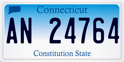 CT license plate AN24764