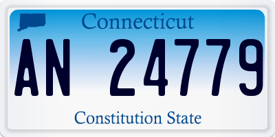 CT license plate AN24779