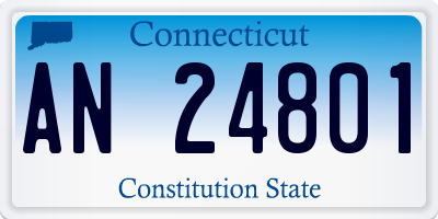 CT license plate AN24801