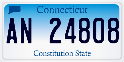 CT license plate AN24808