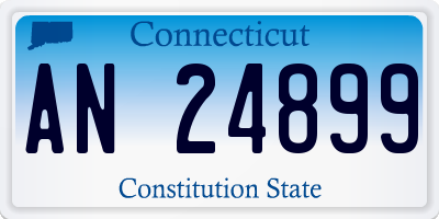 CT license plate AN24899