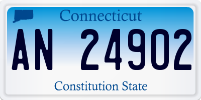 CT license plate AN24902