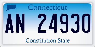 CT license plate AN24930