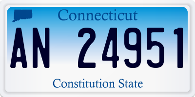 CT license plate AN24951