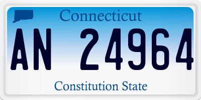 CT license plate AN24964