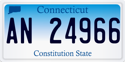 CT license plate AN24966