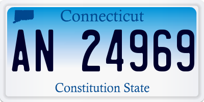 CT license plate AN24969