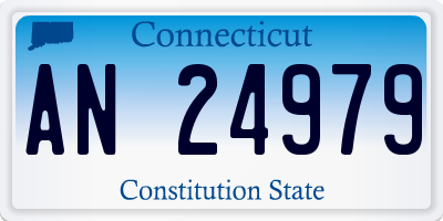 CT license plate AN24979