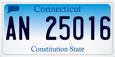 CT license plate AN25016