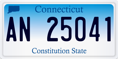 CT license plate AN25041