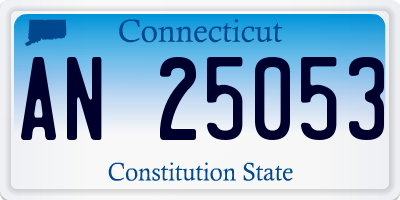 CT license plate AN25053