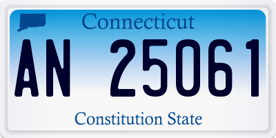 CT license plate AN25061