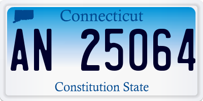 CT license plate AN25064