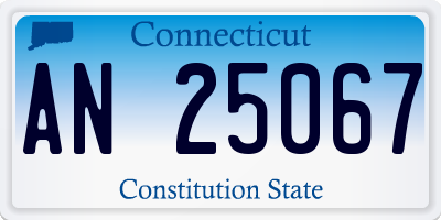 CT license plate AN25067