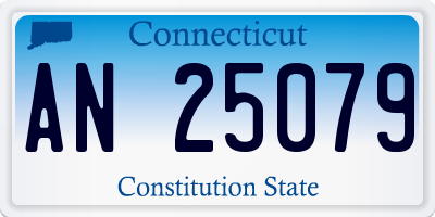 CT license plate AN25079