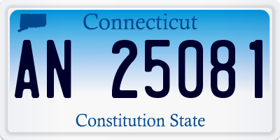 CT license plate AN25081