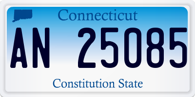 CT license plate AN25085