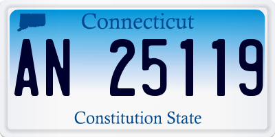 CT license plate AN25119