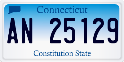CT license plate AN25129