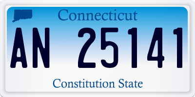 CT license plate AN25141