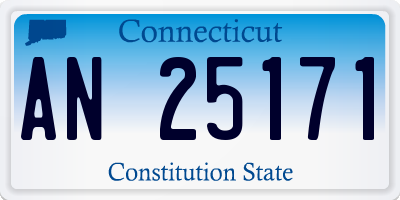 CT license plate AN25171