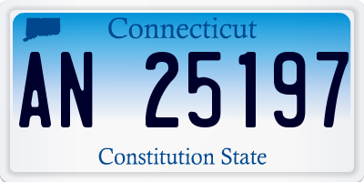 CT license plate AN25197