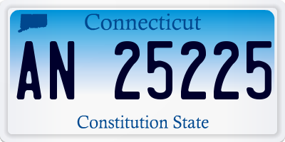 CT license plate AN25225