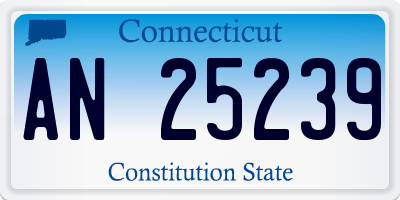 CT license plate AN25239