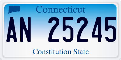 CT license plate AN25245