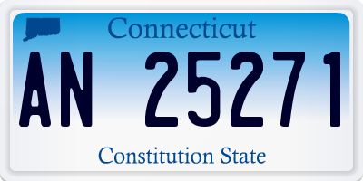 CT license plate AN25271