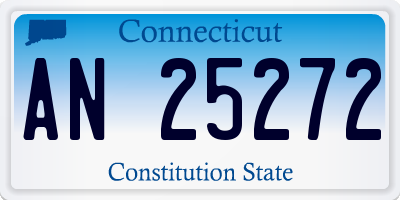 CT license plate AN25272