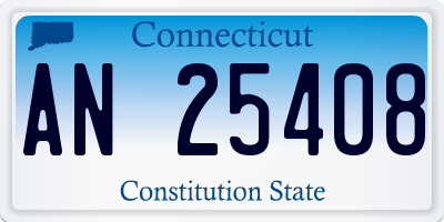 CT license plate AN25408