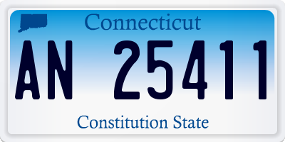 CT license plate AN25411