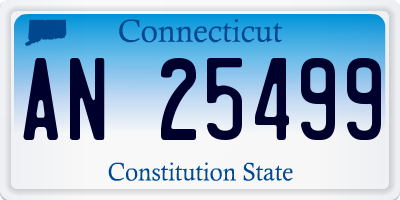 CT license plate AN25499