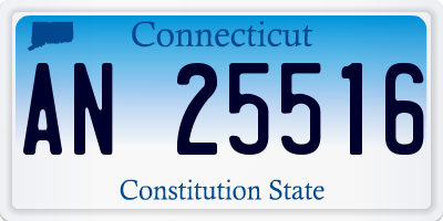CT license plate AN25516