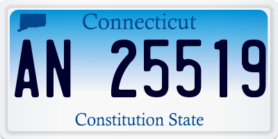 CT license plate AN25519