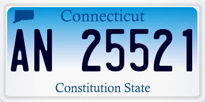 CT license plate AN25521