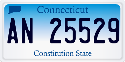 CT license plate AN25529
