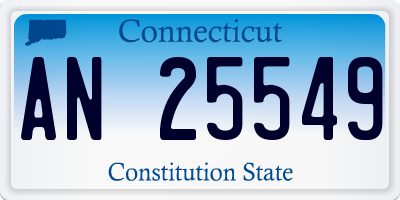 CT license plate AN25549