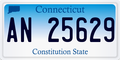 CT license plate AN25629
