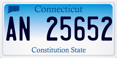 CT license plate AN25652
